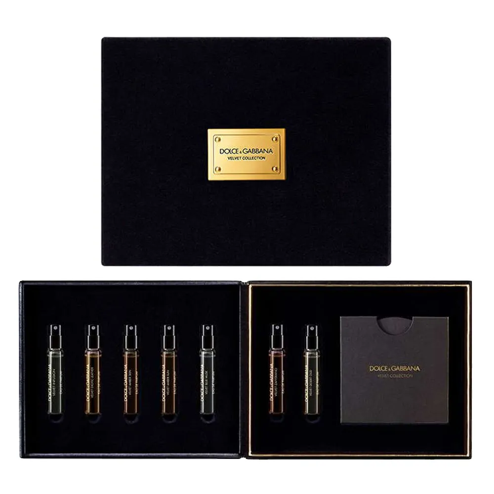 【D&G】DOLCE & GABBANA 高訂系列 天鵝絨 探索絲路 香氛針管禮盒 2mlX7 (專櫃公司貨)