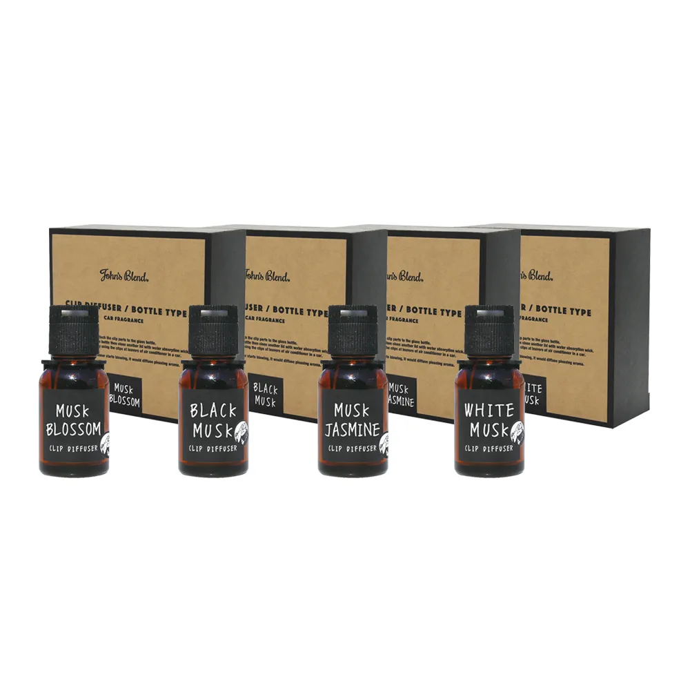 即期品【日本John’s Blend】車用夾式擴香瓶18ml 任選2入(公司貨)