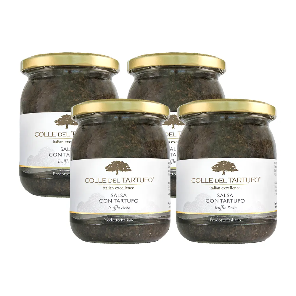 【Colle del Tartufo 柯爾德】義大利原裝進口黑松露菇菇醬180gx4入(★雙11獨家★義大利私廚配方)