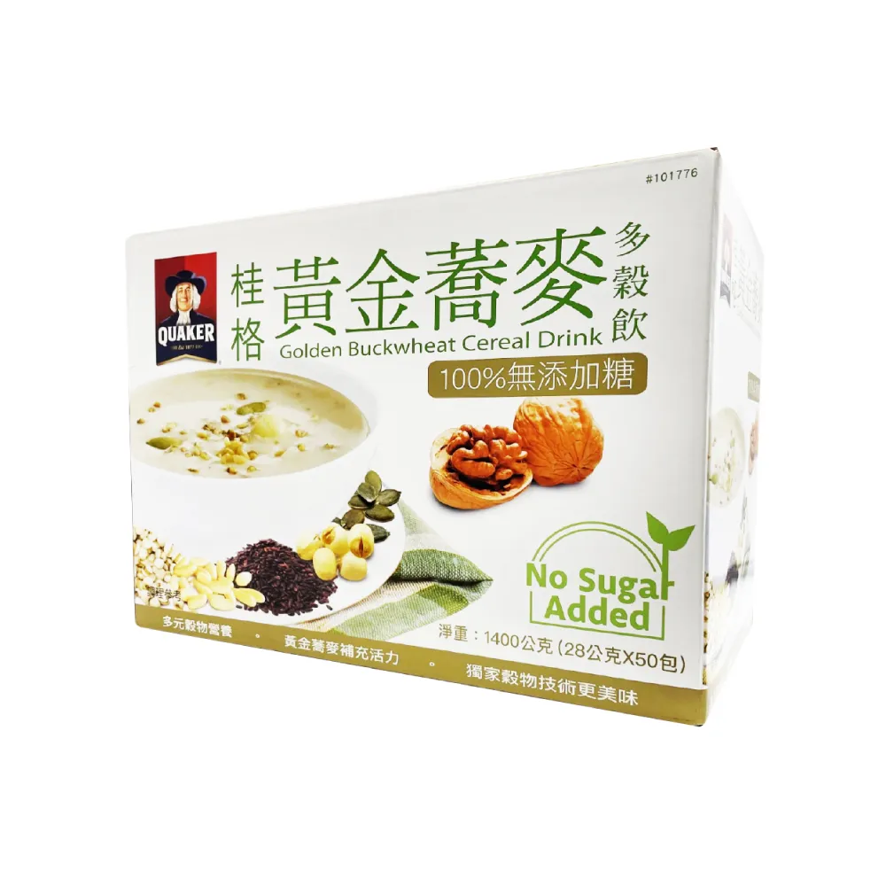 【QUAKER 桂格】健康榖王-黃金蕎麥多榖飲(28gx50包/盒)