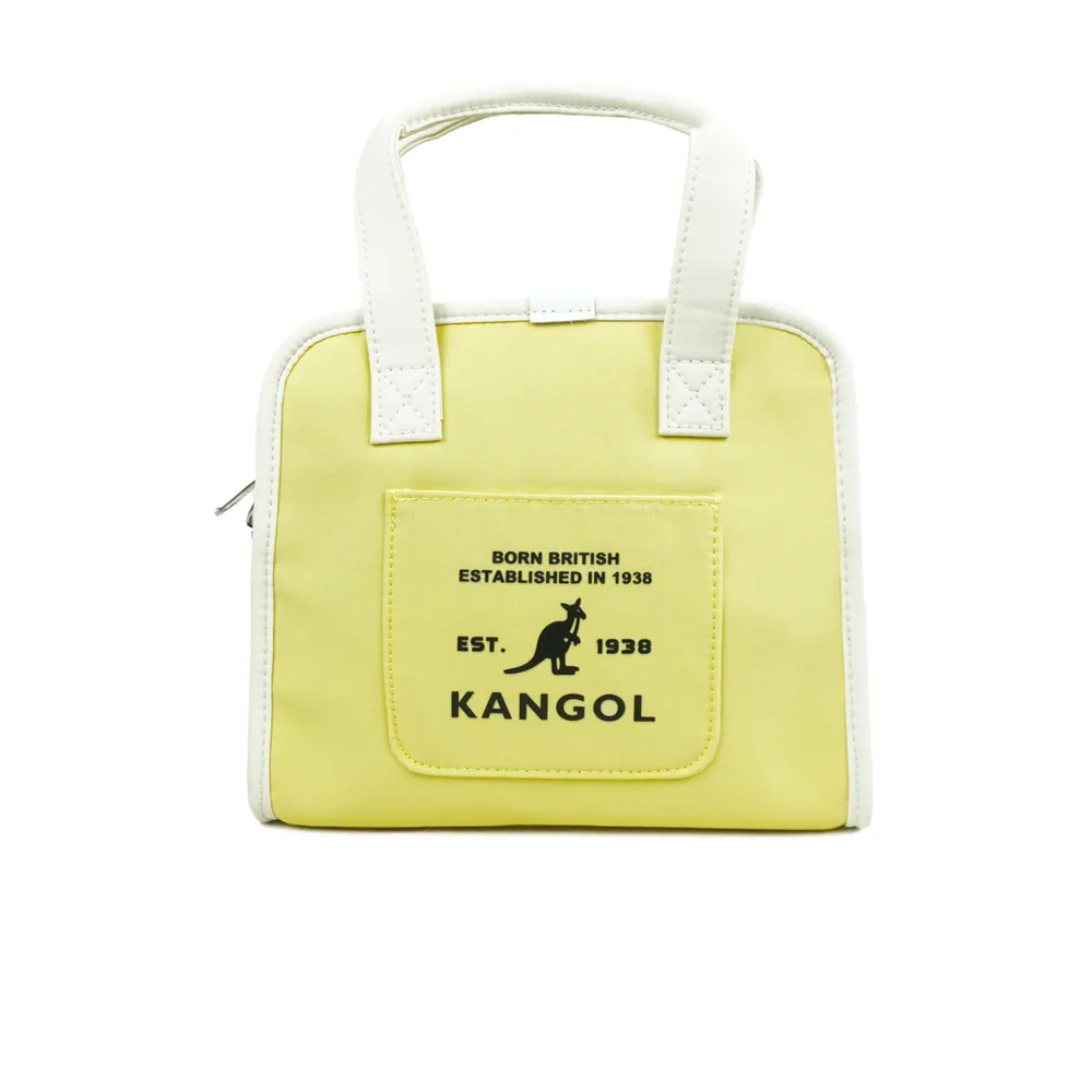 【KANGOL】雙11 女 側背包 肩背 斜背 小側包 淺黃(6625170561)
