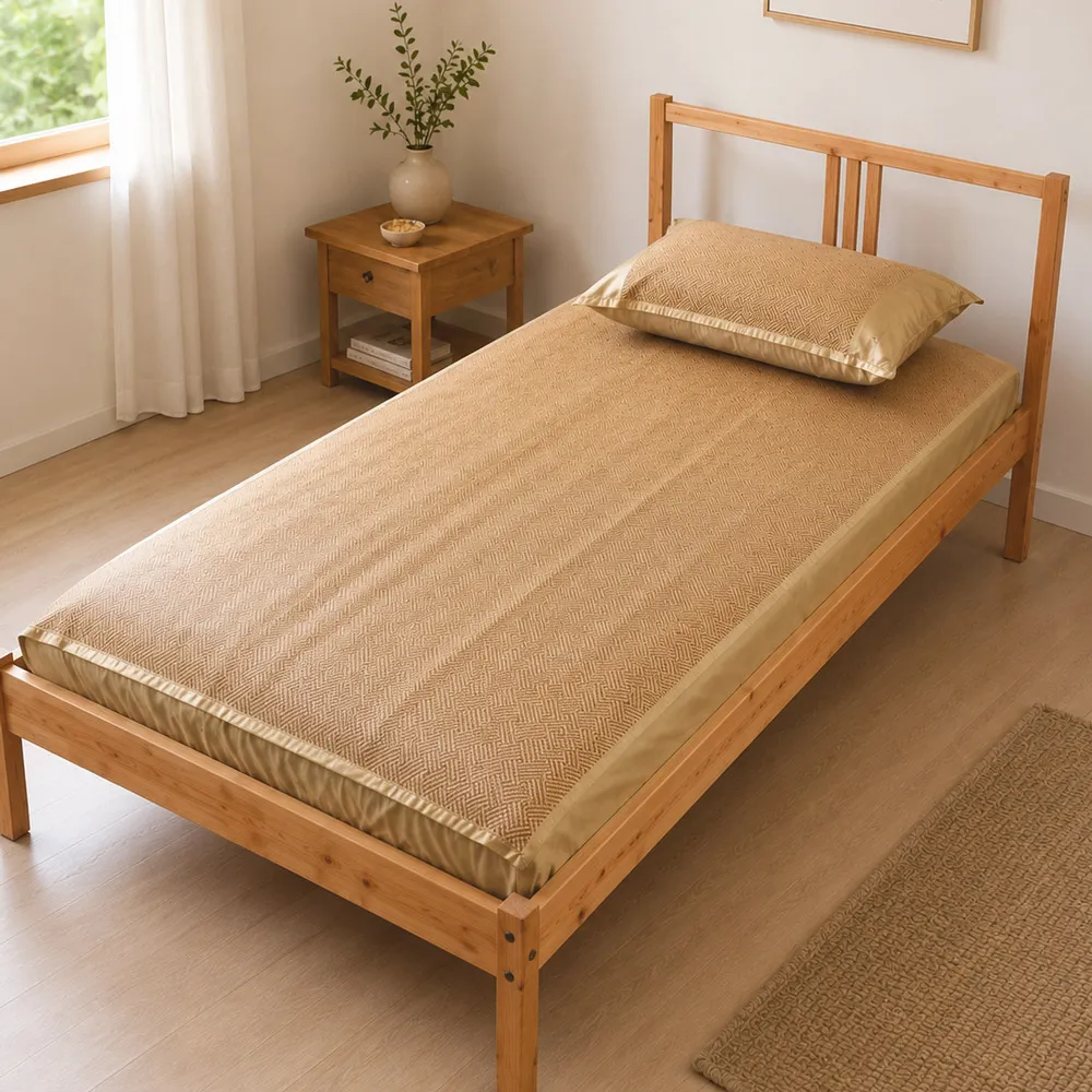 【R.Q.POLO】台灣製亞藤蓆純棉床包組(單人3.5X6.2尺)