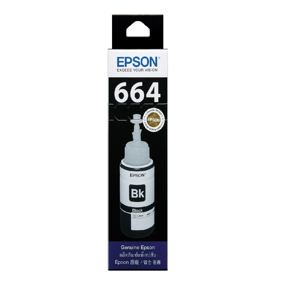 【EPSON】官方直營 黑色2入組★T664墨水匣(L121/L1300)