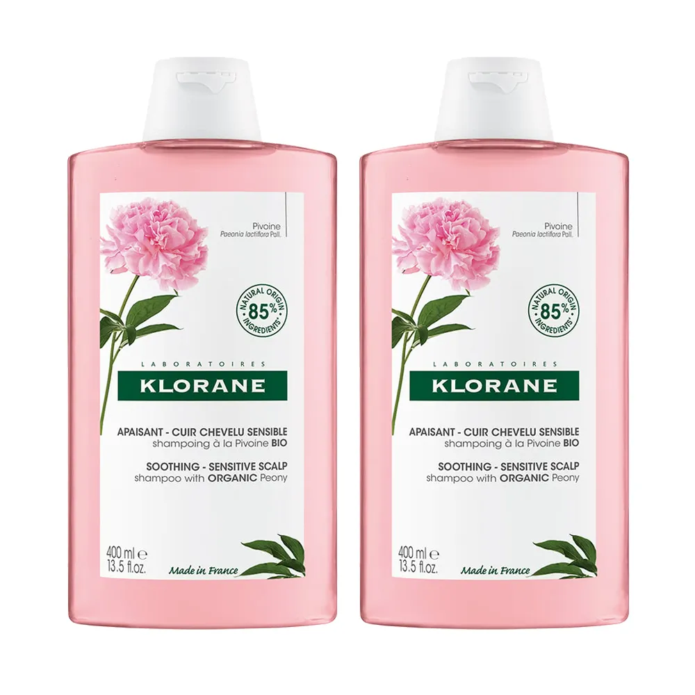 【KLORANE蔻蘿蘭】速效舒敏洗髮精400ml(二入組)