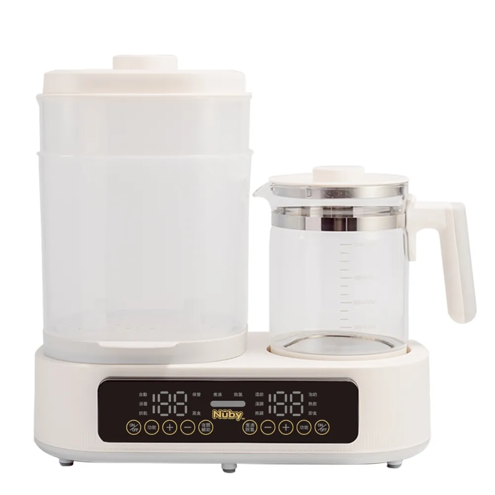 【Nuby官方直營】多功能溫控調乳消毒機NB-M01(蒸氣 消毒 恆溫 調乳器)