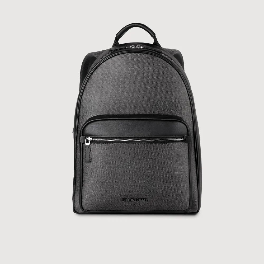 【BRAUN BUFFEL 德國小金牛】尼姆斯 後背包-黑色(BF549-73-BK) 男包送禮推薦