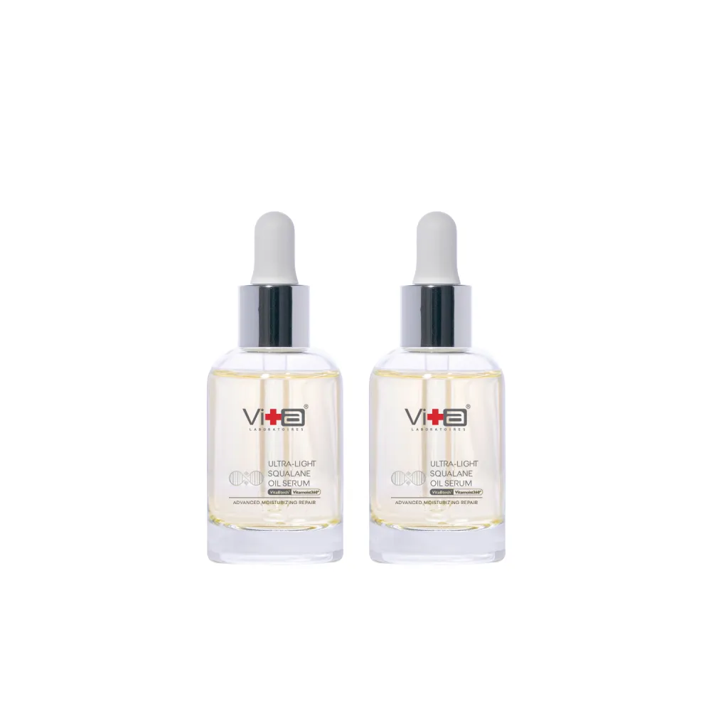 【Swissvita 薇佳】超輕盈角鯊精華油2.0升級版30ml 2入組(全方位保養 一瓶搞定)