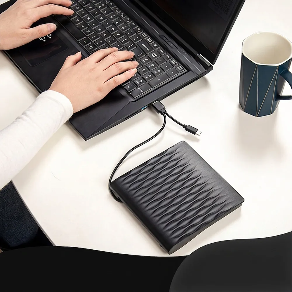 LINZHE 筆電/台式電腦通用外置光驅 USB3.0 外置移動刻錄機 免驅即插即用 燒錄機 影音光碟播放機