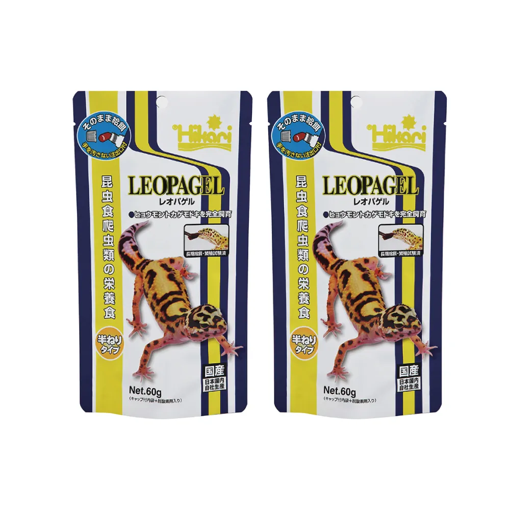 【HIKARI 高夠力】食蟲性爬蟲凝膠 60g/包 兩包組(爬蟲飼料 守宮飼料 守宮爬蟲)