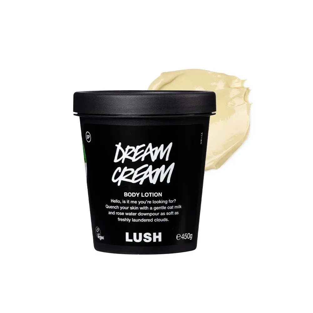 【LUSH 嵐舒】夢想成真潤膚乳— 自然防腐配方 450g(身體乳/燕麥/薰衣草/洋甘菊/玫瑰)