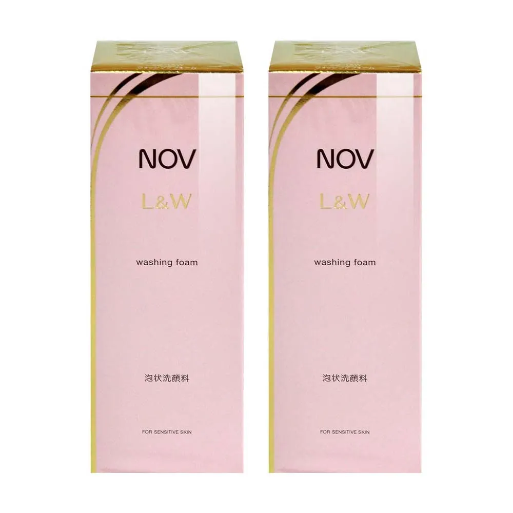 【NOV 娜芙】L&W活妍潔膚慕絲X2瓶(200ml/瓶 隨機贈樣包3包 潔面慕斯.洗面乳 玻尿酸鈉)