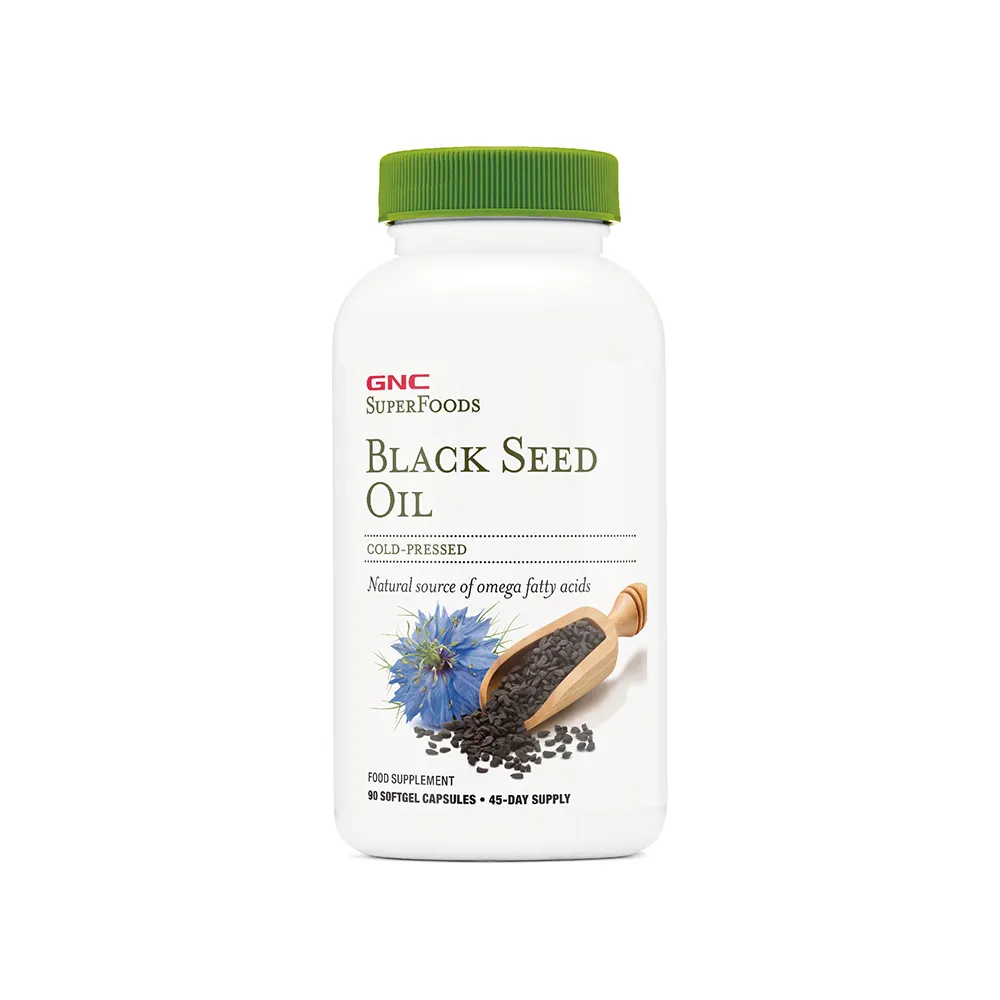 【GNC 健安喜】黑種草油軟膠囊食品 90粒/瓶(Omega9/Omega6/調節生理機能/促進新陳代謝/優質草本油脂)