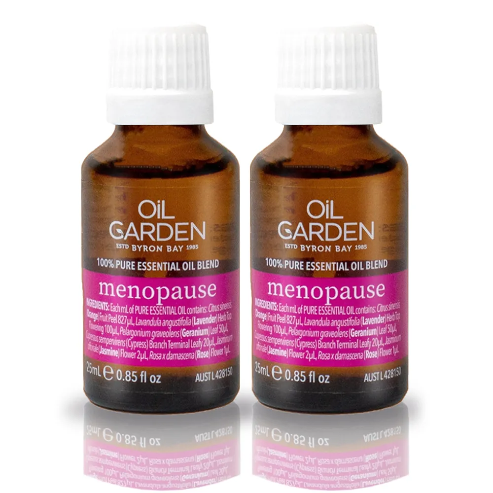 【OiL GARDEN】澳悠園複方精油25m-停經女性用x2入(總代理公司貨)