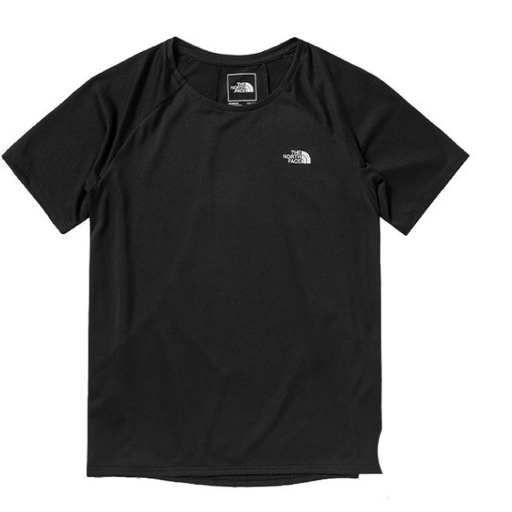 【The North Face】女款 FLASHDRY吸濕透氣短袖圓領T恤_亞洲版型.休閒衫(7WCM-JK3 黑 N)