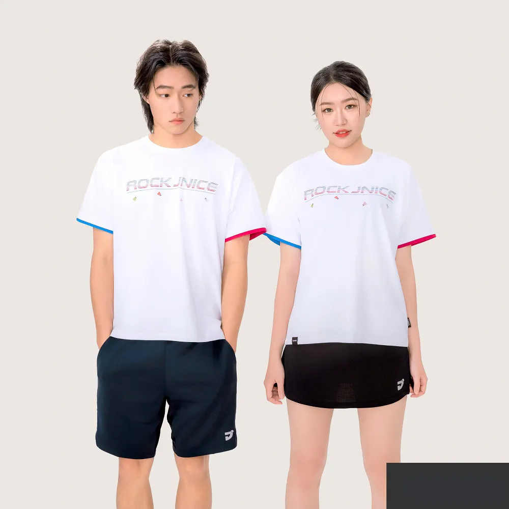 【JNICE 久奈司】運動訓練短TEE 中性版型 T-shirt T恤 排汗衣 運動服-ROCK(中性版型)