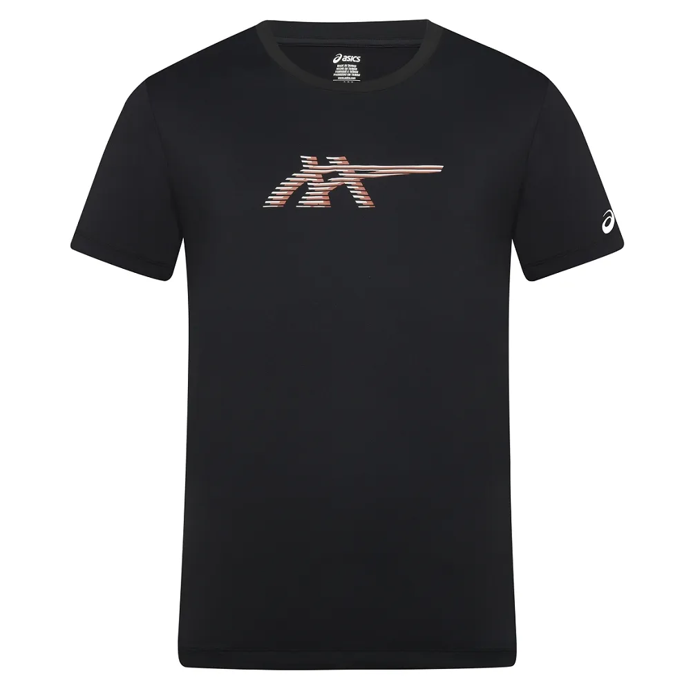 【asics 亞瑟士】涼感短袖上衣 男款 亞洲版 訓練上衣 2031F767-001