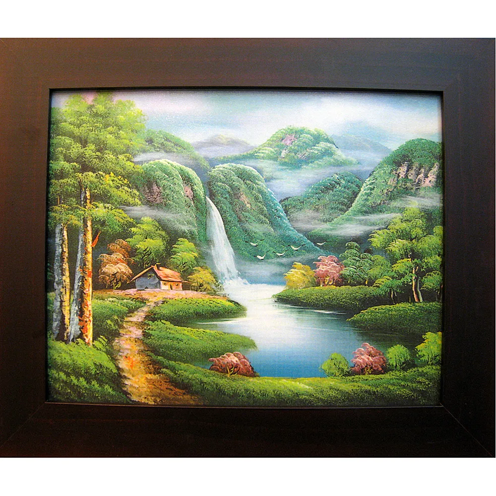 【開運陶源】開運化煞*山水畫*山水圖(38x32cm)