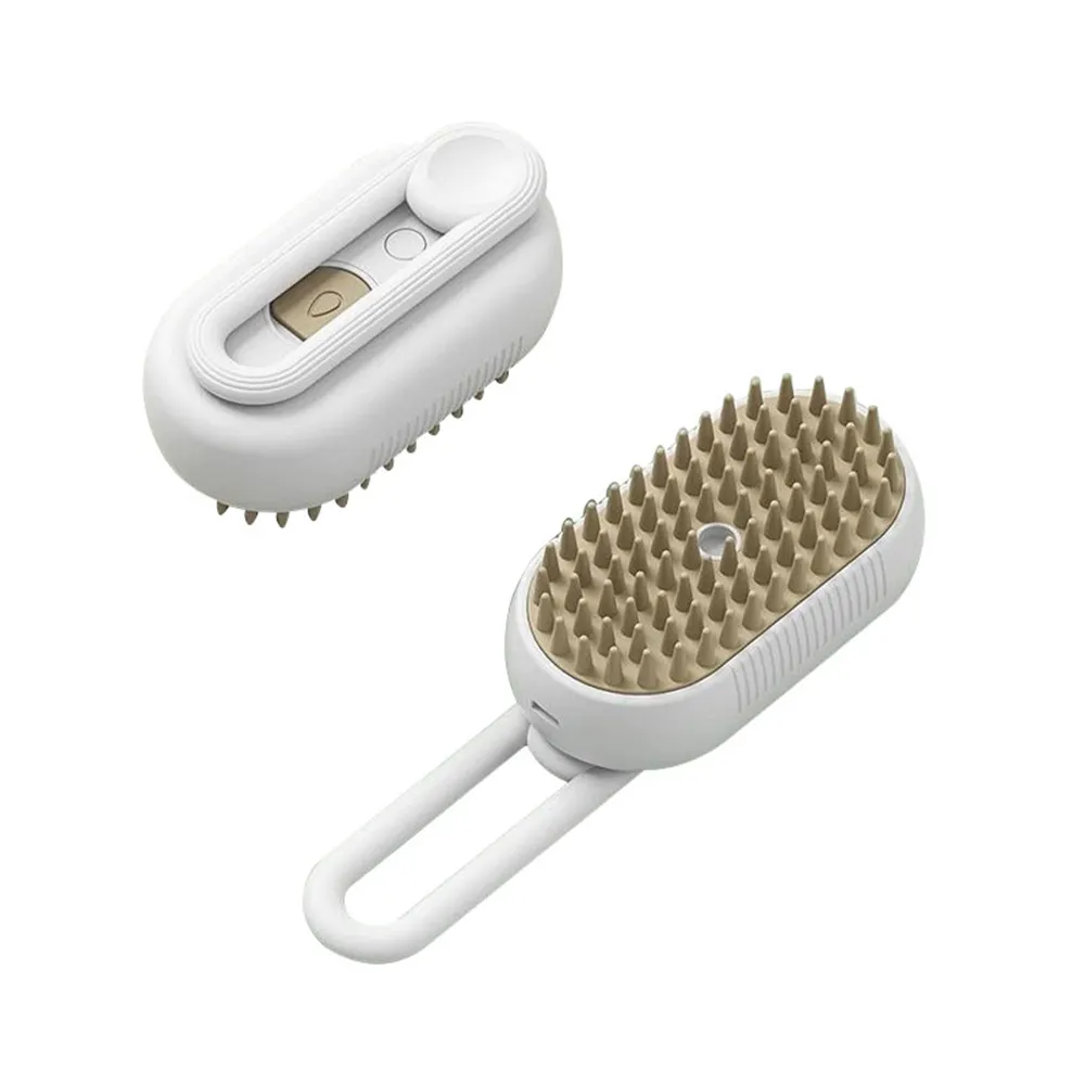 【MAGICSCOOP 魔鏟】寵物噴霧梳 寵物梳子 電動噴霧梳(白色)(噴霧寵物梳/貓咪梳毛/狗狗梳毛/寵物清潔刷)