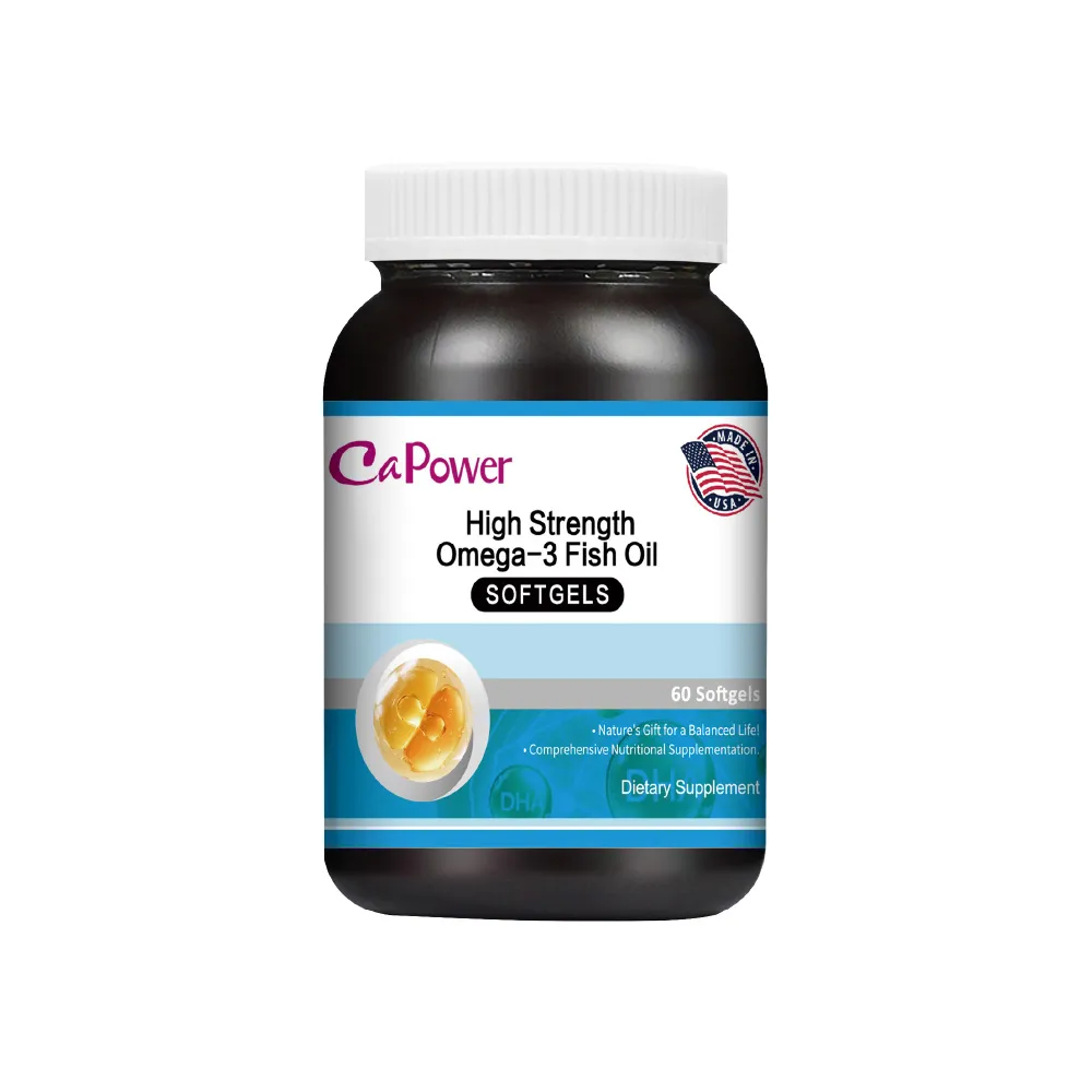【CaPower 加柏爾】高單位魚油軟膠囊(60粒/瓶)-含EPA.DHA.維生素E