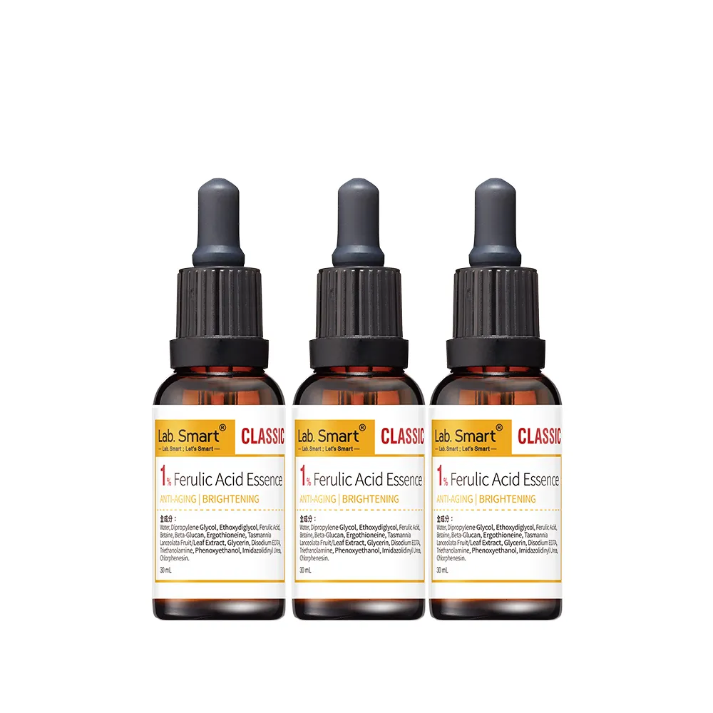 【Dr.Hsieh 達特醫】LabSmart Classic黃標 1%阿魏酸精華30ml(三入組/無盒)