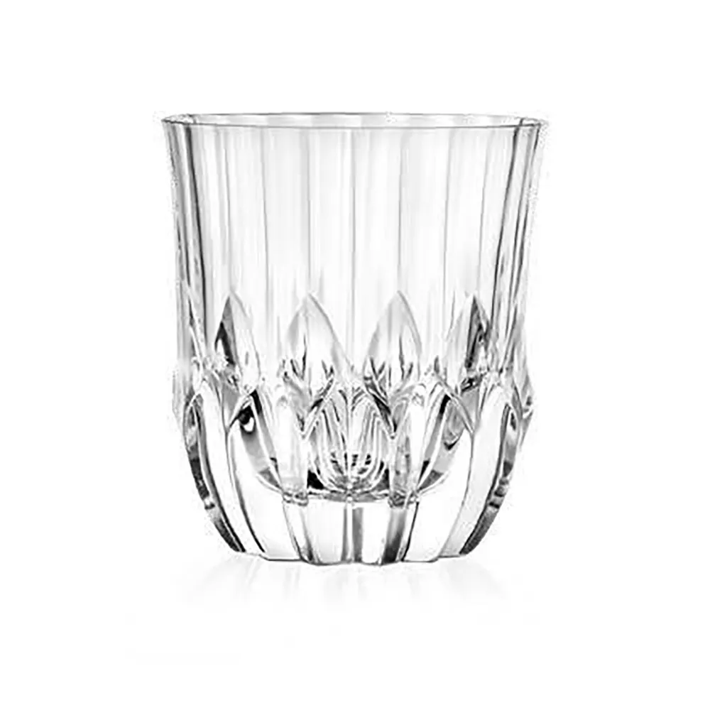 【RCR】Adagio 義大利製無鉛水晶威士忌杯/洛克杯 350ml (單入/專業烈酒杯/品酒杯)