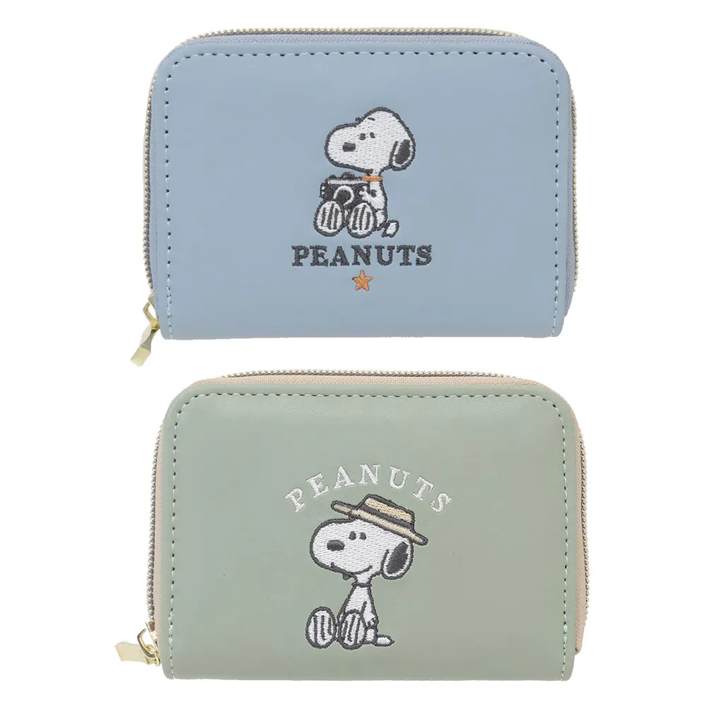 【Kamio】雙11 SNOOPY 史努比 刺繡短夾 迷你皮夾