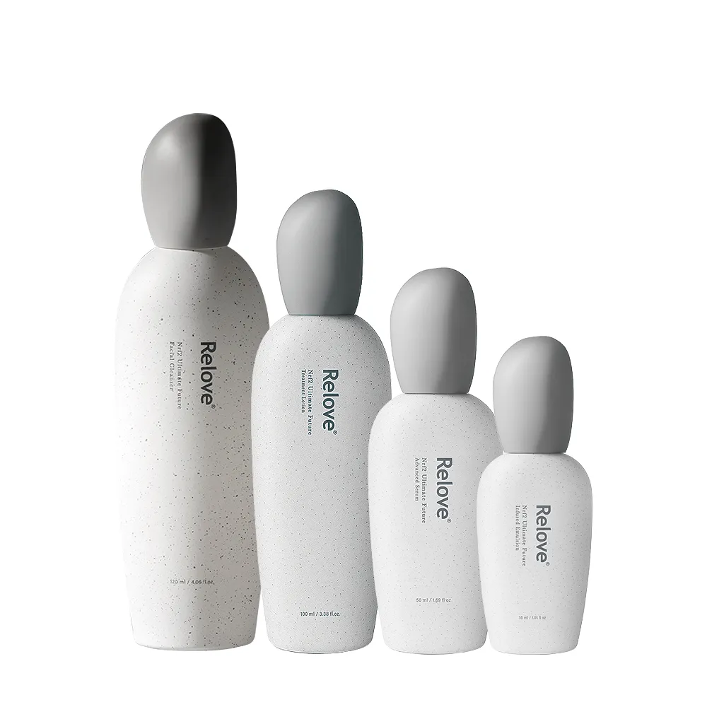 【Relove官方直營】全酵肌泌外泌體淨膚煥白緊緻4件組(潔顏露120ml+嫩皮水100ml+小玻泌50ml+玻色因乳30ml)