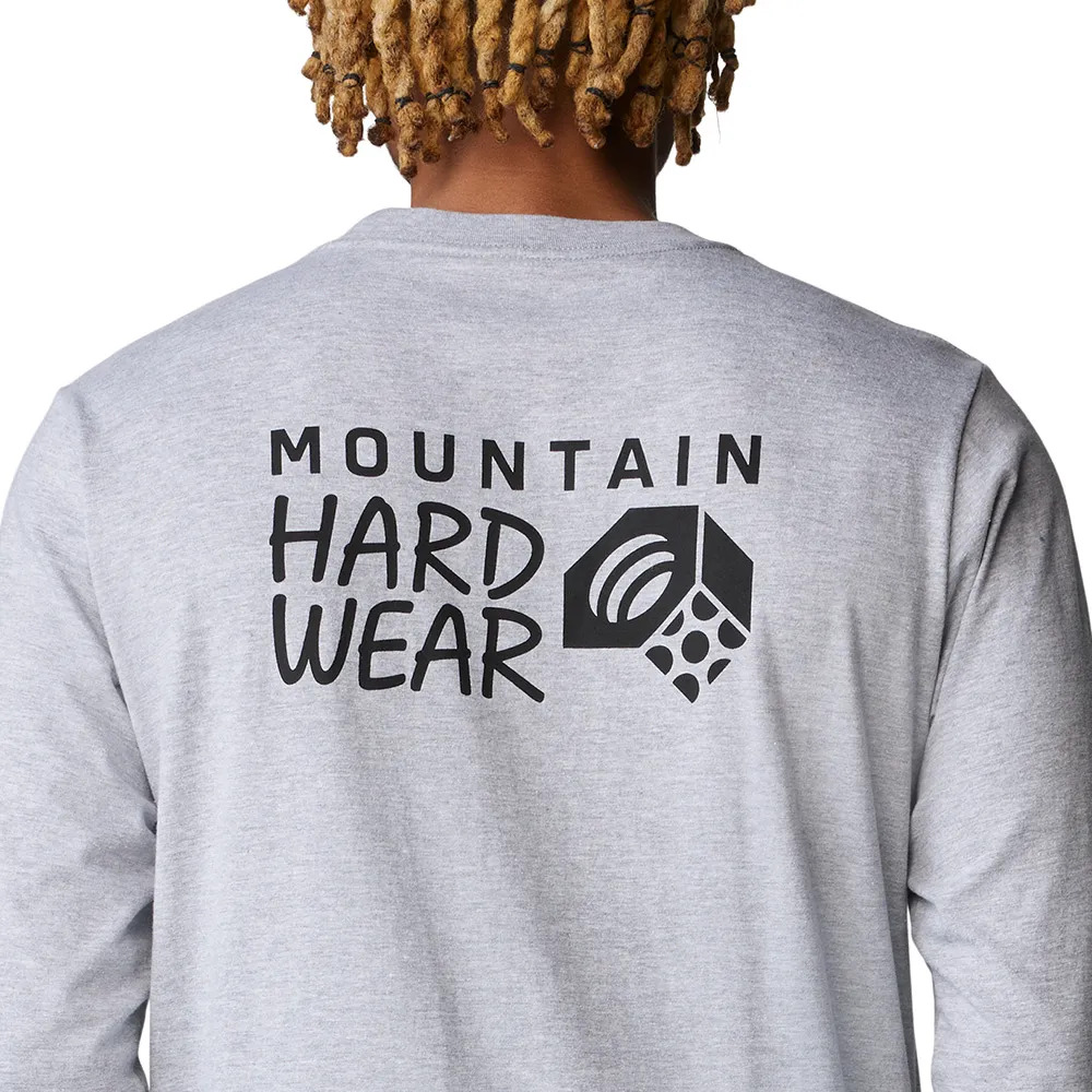 【Mountain Hardwear】MHW Back Logo™ Long Sleeve 經典LOGO舒適長袖上衣 男款 灰色 #2100571