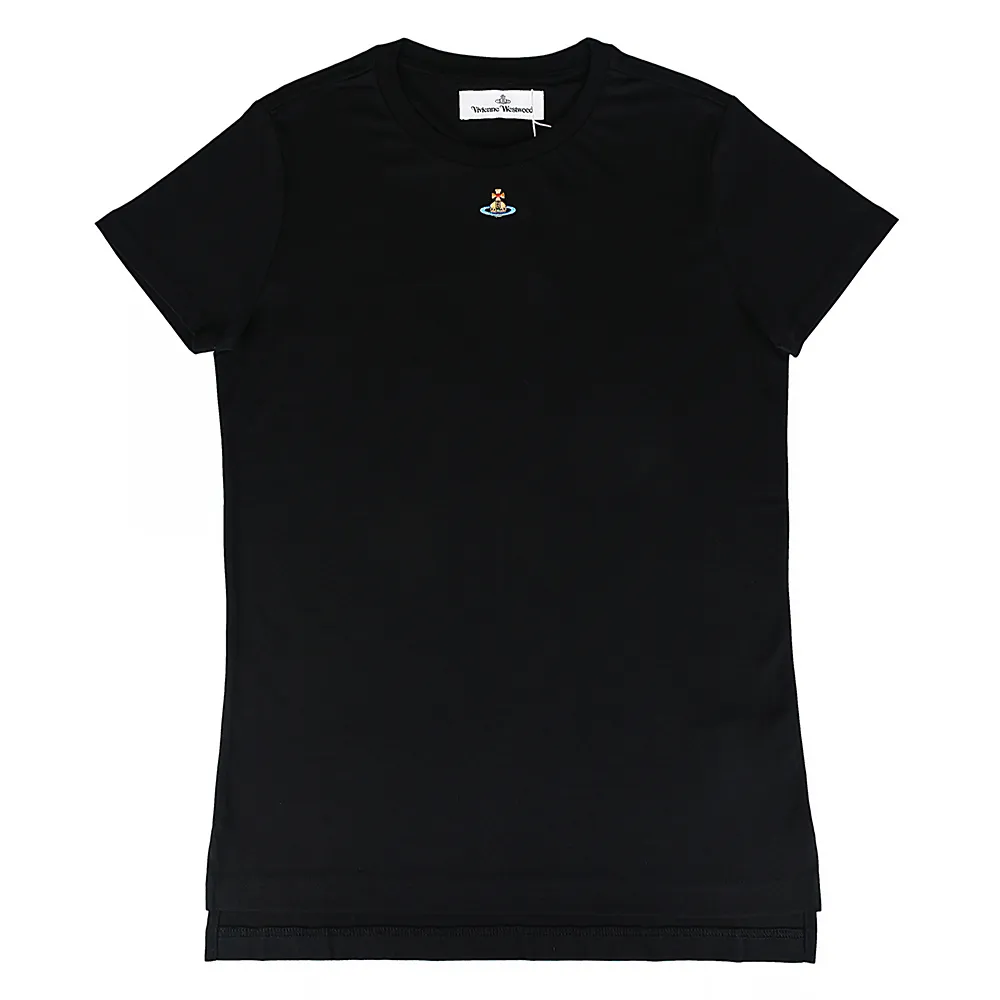 【Vivienne Westwood】Vivienne Westwood Orb Peru品牌標誌棉質短袖T恤(女款/黑)
