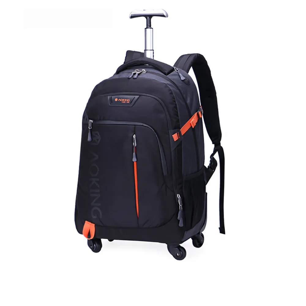 【PUSH!】雙11 旅遊休閒用品 拉桿雙肩背包 電腦包 大容量輕型拉桿包 20L萬向輪背包（拉桿背包 小U57-1）