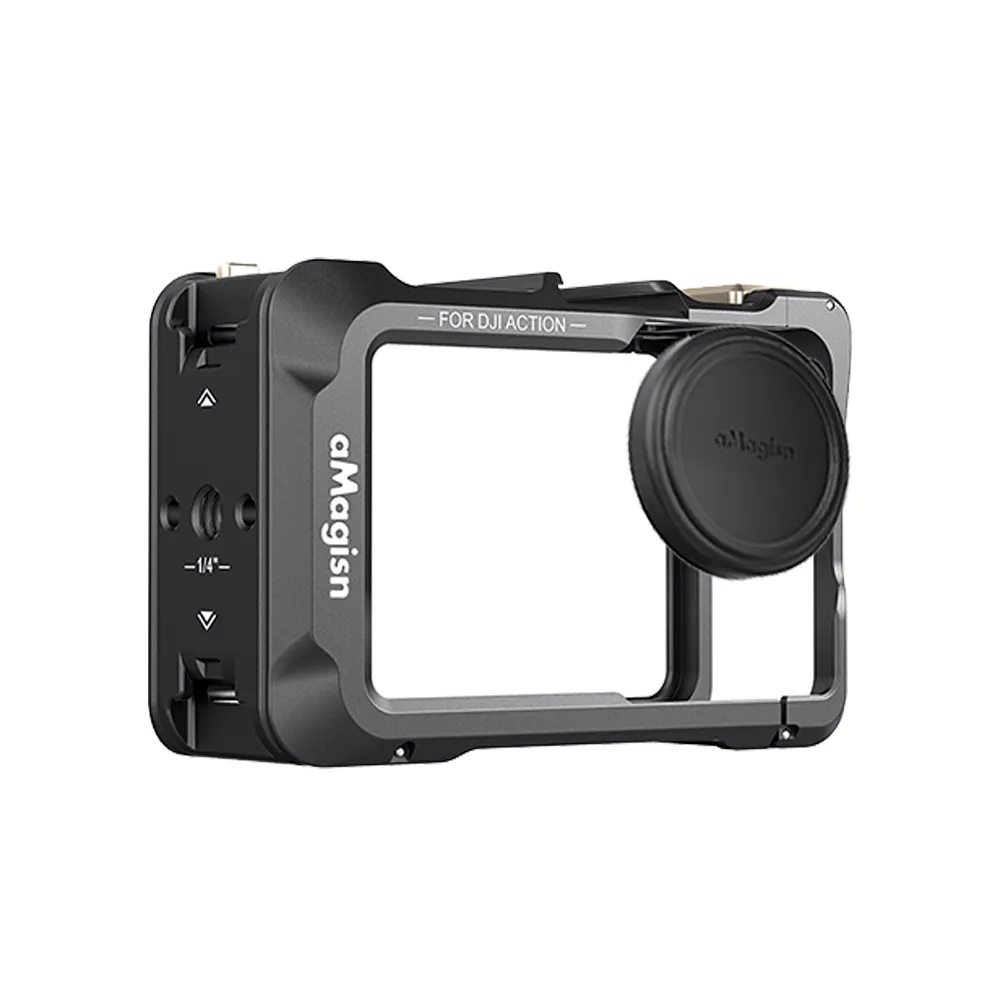 【AMAGISN】DJI Osmo Action 5 Pro 鋁合金快拆邊框+鏡頭套
