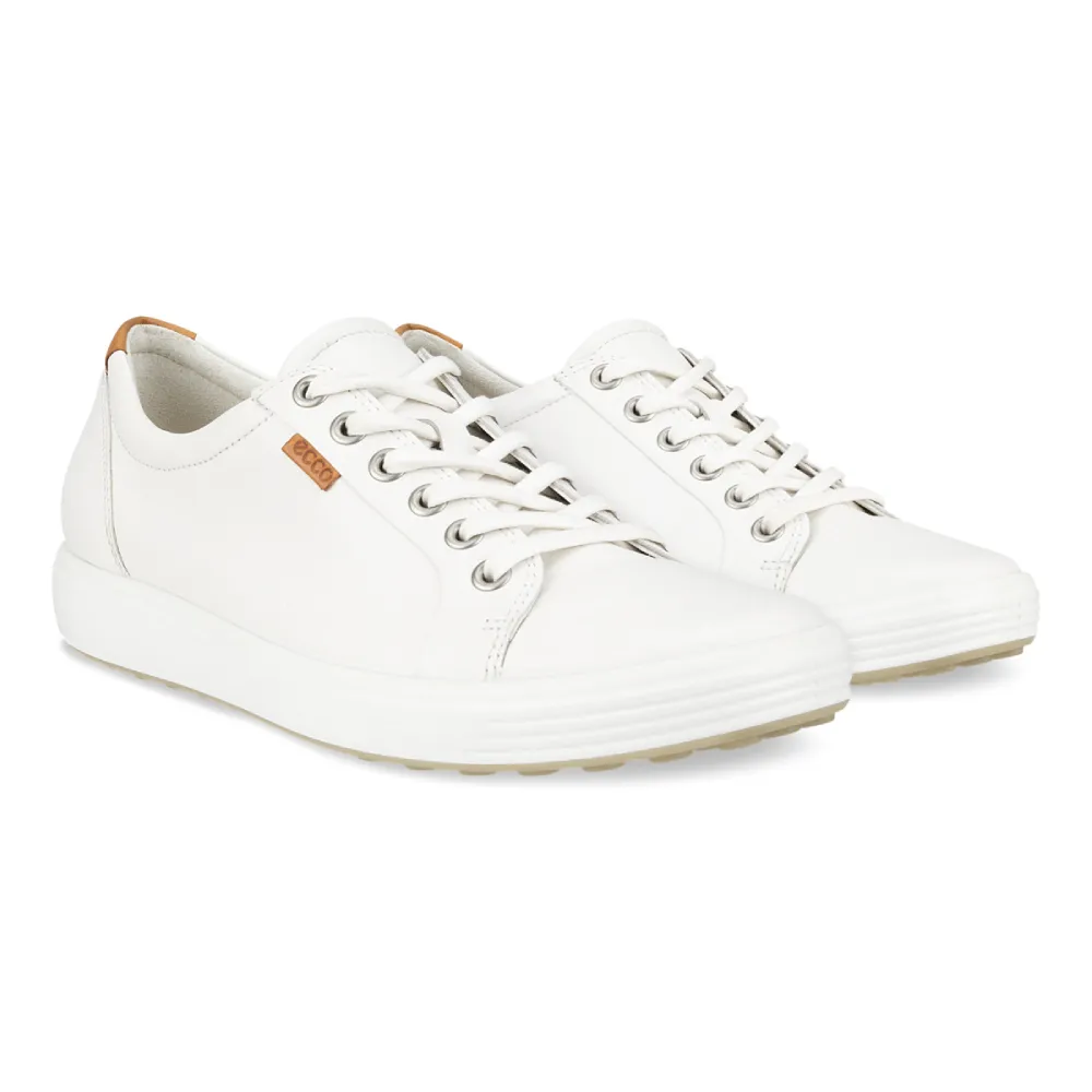 【ecco】SOFT 7 LADIES 經典輕巧休閒鞋(白 43000301007)