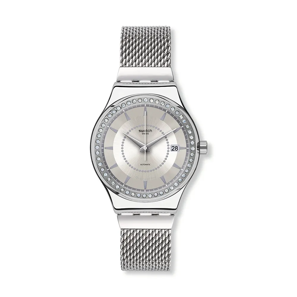 【SWATCH】SISTEM STALAC L 機械錶/金屬手錶/男錶/女錶/瑞士製造 YIS406GA (42mm)