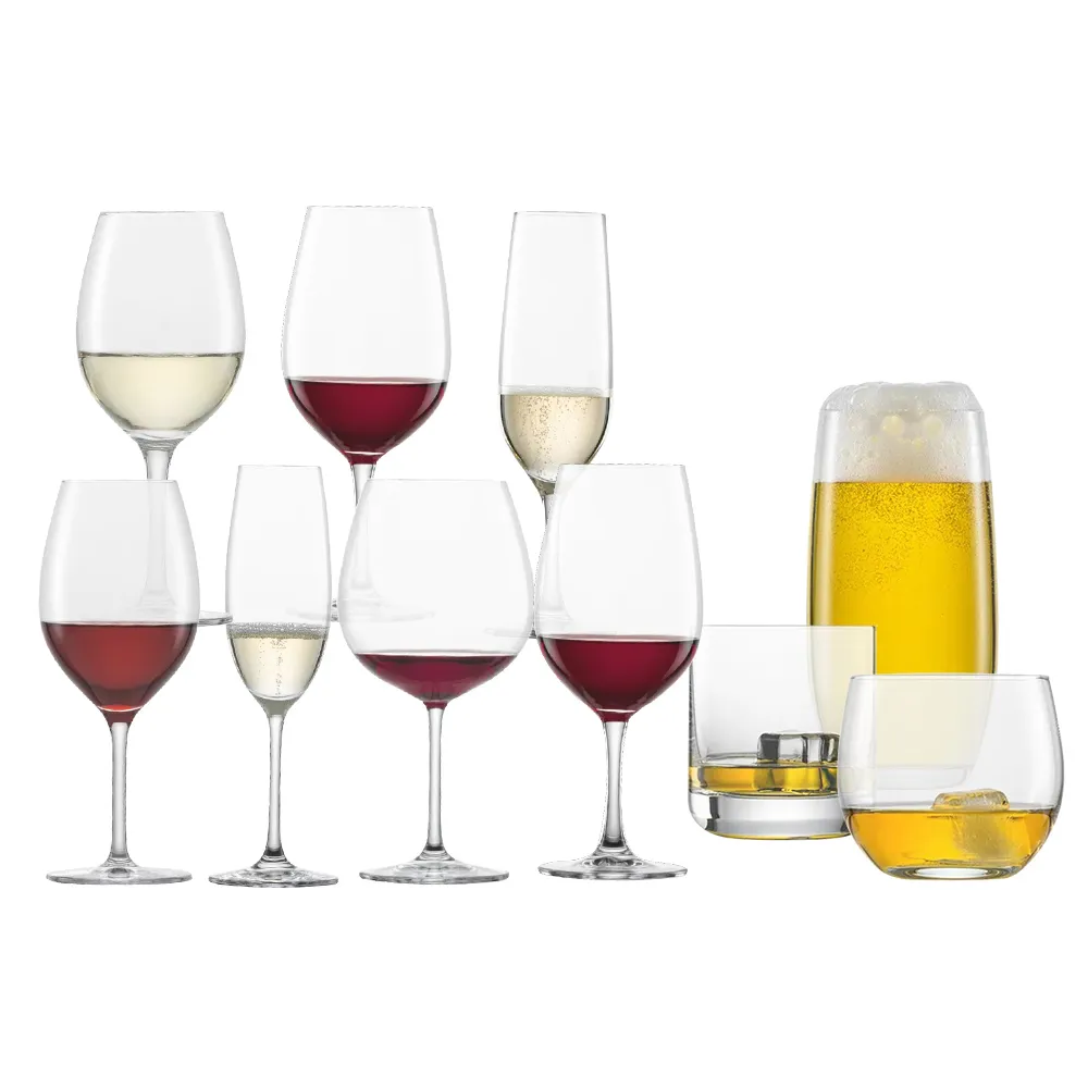 【MOMO獨家款 x 德國ZWIESEL酒杯】水晶酒杯 2入x3組  10款任選(紅白酒杯/ 香檳萬用杯/威士忌啤酒杯)