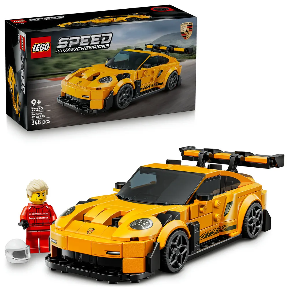 【LEGO 樂高】極速賽車系列 77239 Porsche 911 GT3 RS 超級跑車(保時捷 居家擺設 跑車模型 積木)