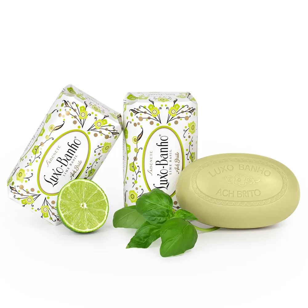 【Ach Brito 艾須•布里托】LUXO-BANHO LIME BASIL精緻奢華手工皂-萊姆羅勒 350g(★百年精湛傳統工藝★)