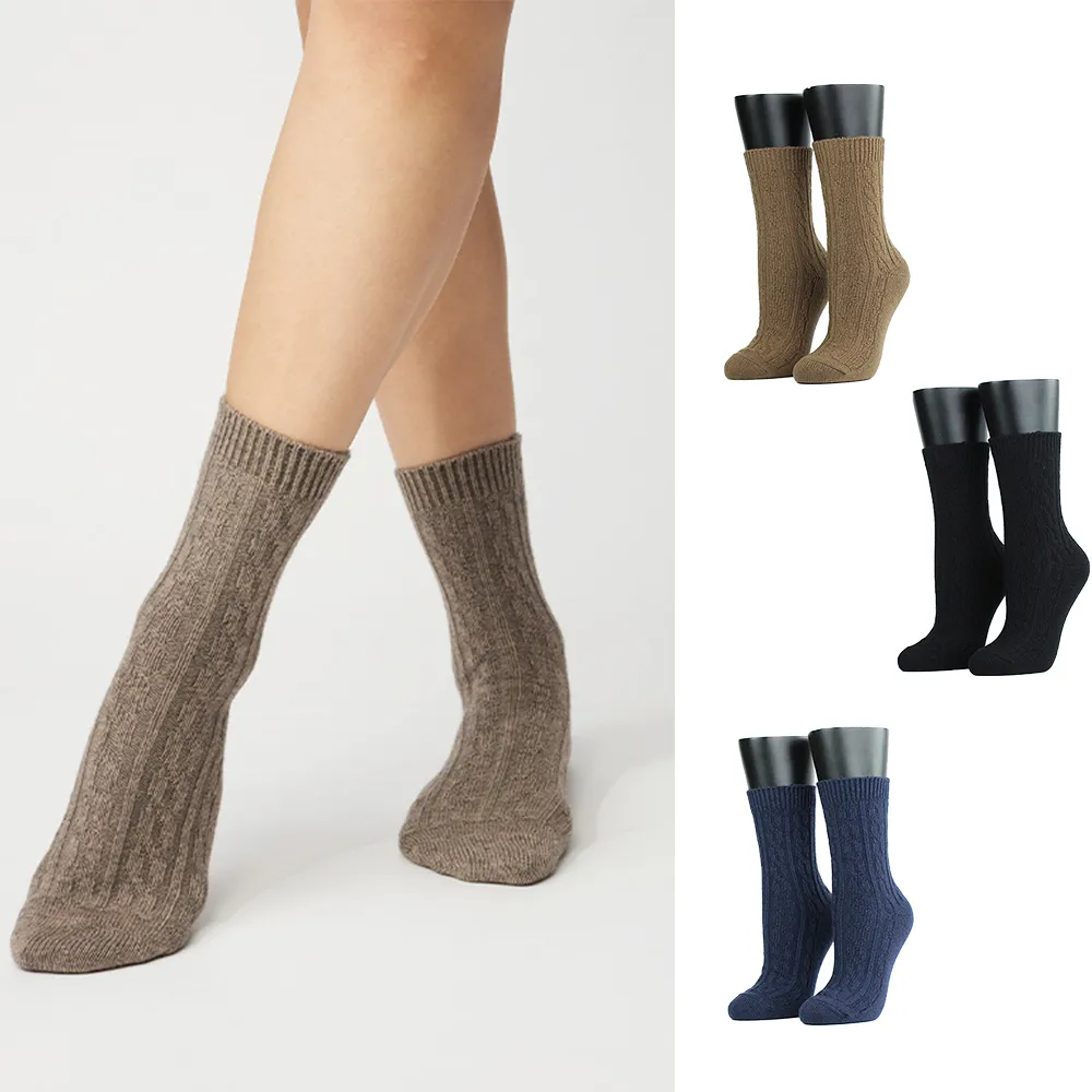【FOOTER】3入組-素色輕量休閒羊毛 襪4色可選(W189M/L/XL-保暖襪 除臭襪 澳洲細羊毛襪)