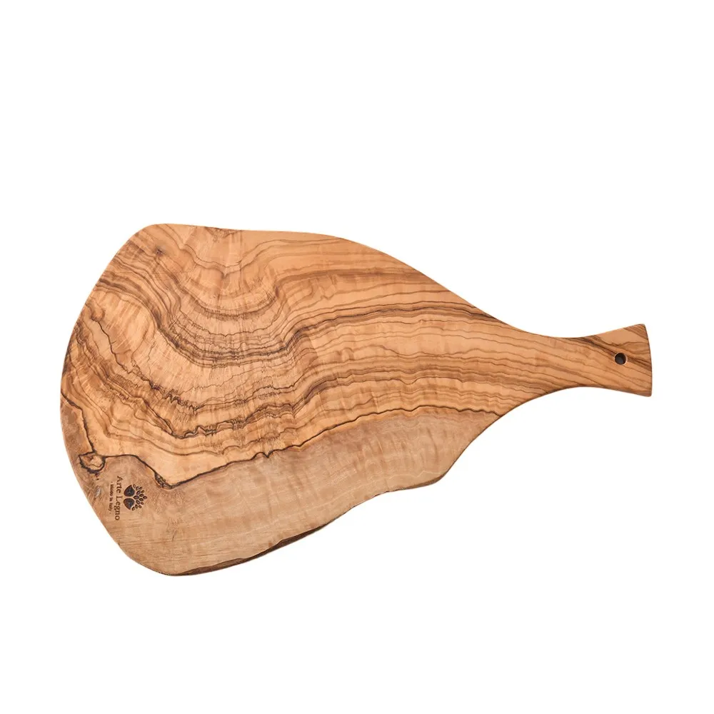 【Artelegno 愛塔】義大利 橄欖木 Planchette 斧型盛菜盤 木盤 托盤 M 35x18cm 義大利製