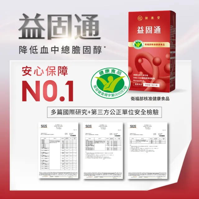 【御熹堂】益固通 健字紅麴膠囊1盒組(30顆/盒)