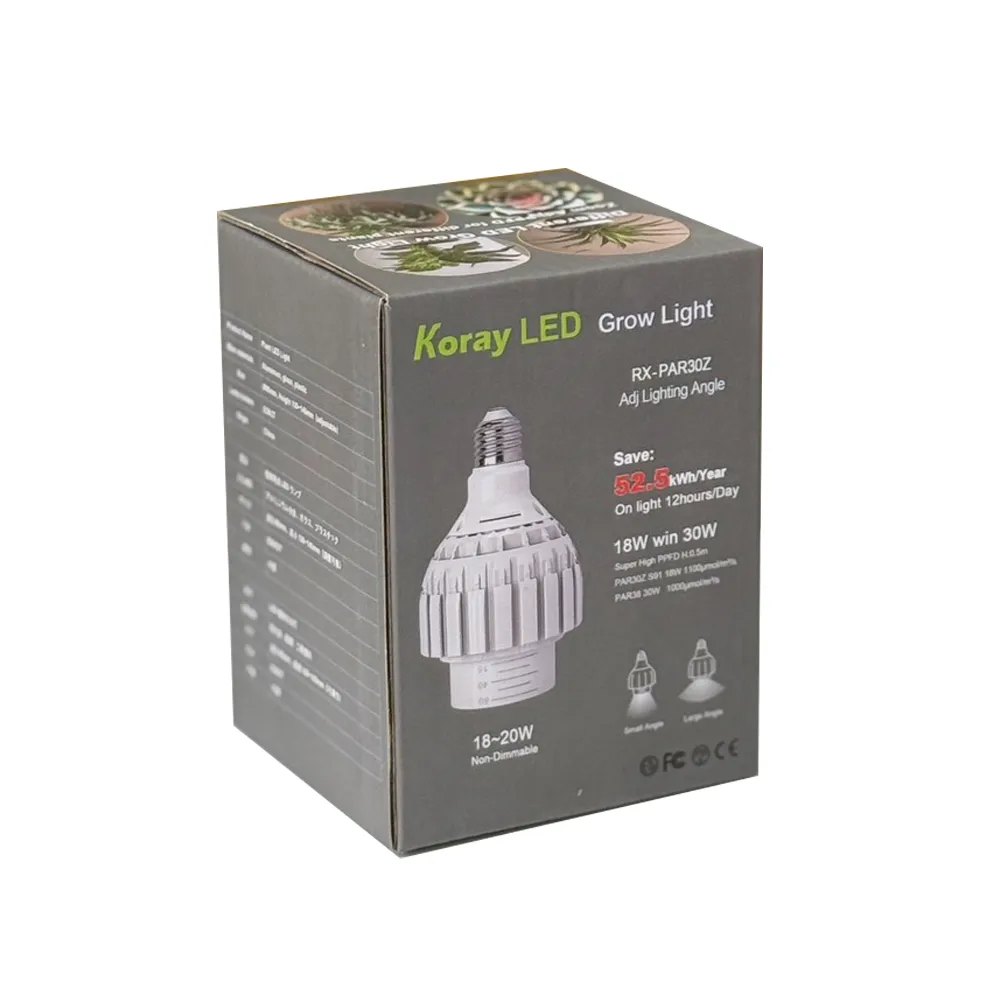 【JIUNPEY 君沛】嚴選植物燈 PAR30 LED20W 高光效植物聚光燈 白色-調焦款 S91光譜(植物生長燈 植物燈)