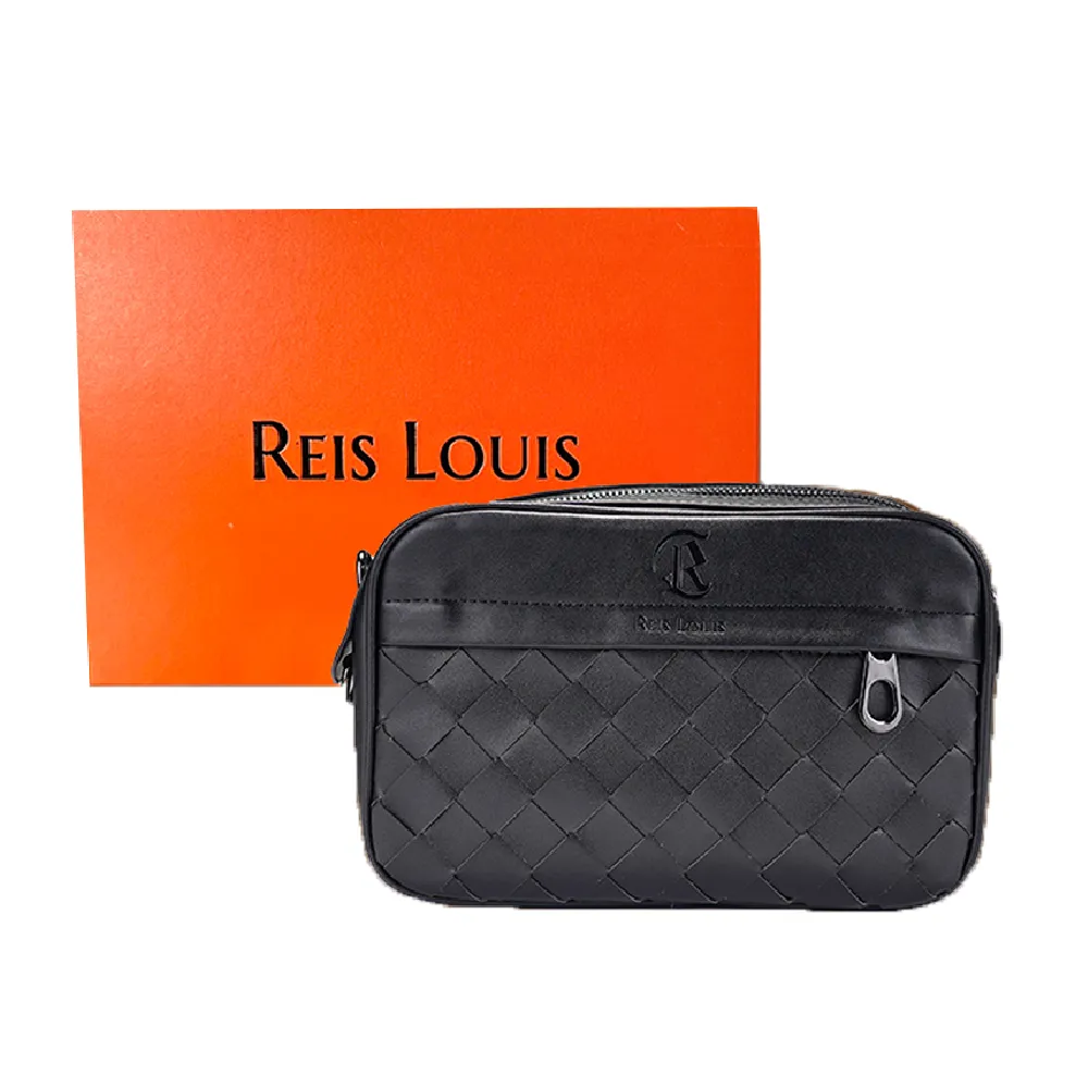 【REIS LOUIS 李斯路易斯】雙11 真皮 皇家編織匠藝款手拿包  RL1029(真皮包包 牛皮、大容量、手
