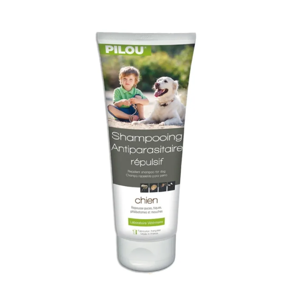 【Pilou 法國皮樂】第二代加強非藥用除蚤蝨洗毛精-成犬用 250ml*2入組(寵物洗毛精)