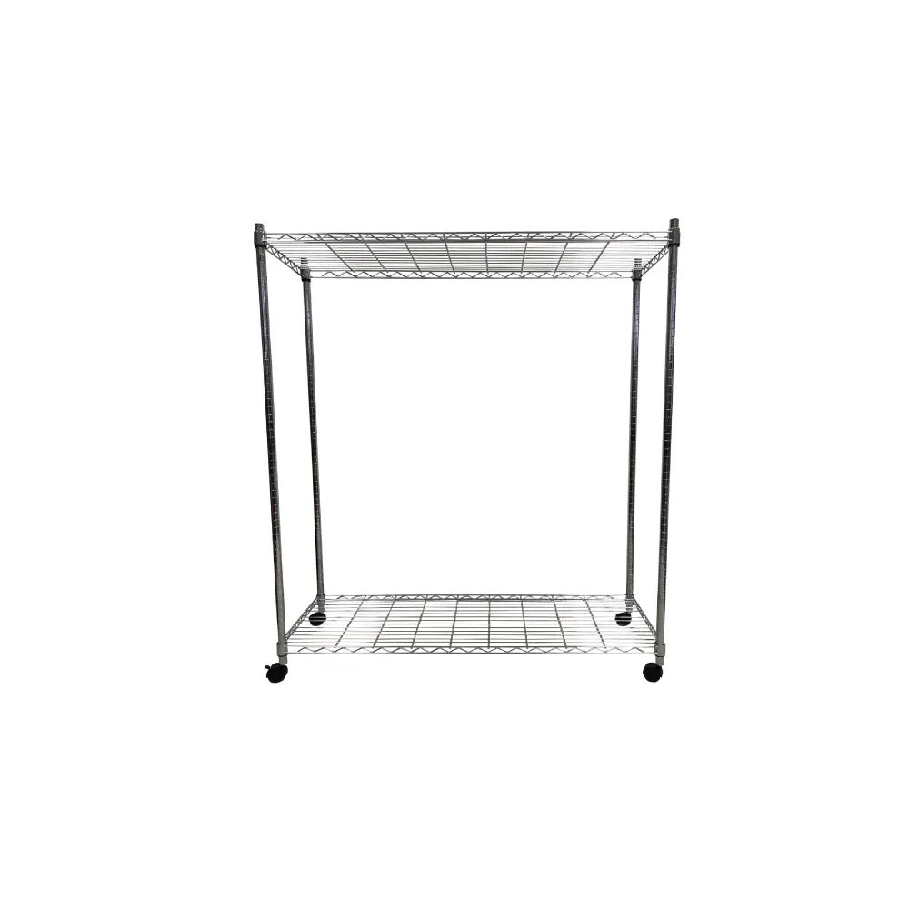 【A+Courbe】MIT耐重二層架-附輪 45x120x125cm(鐵力士架/鐵架/收納架/置物架/層架/架子)