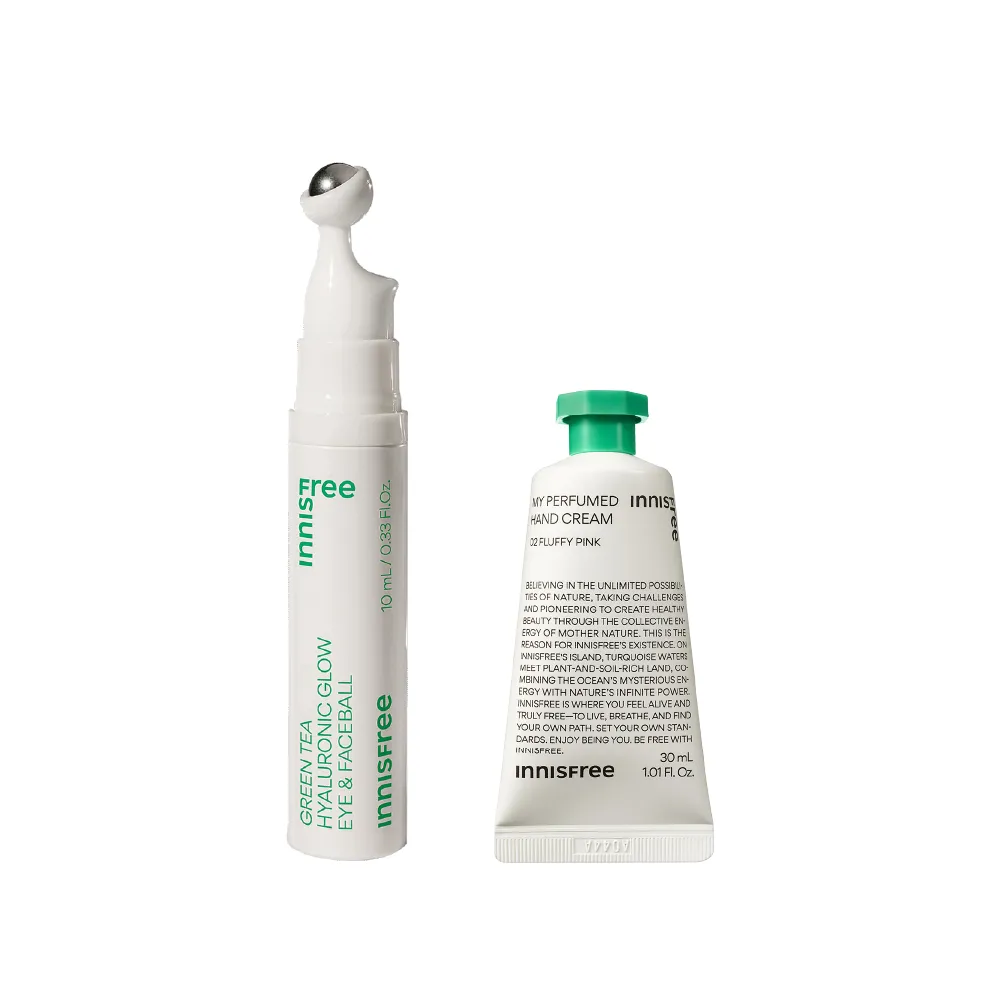 【innisfree】綠茶玻尿酸滾珠眼部精華 10ml(冰珠眼霜/保濕/改善泡泡眼)