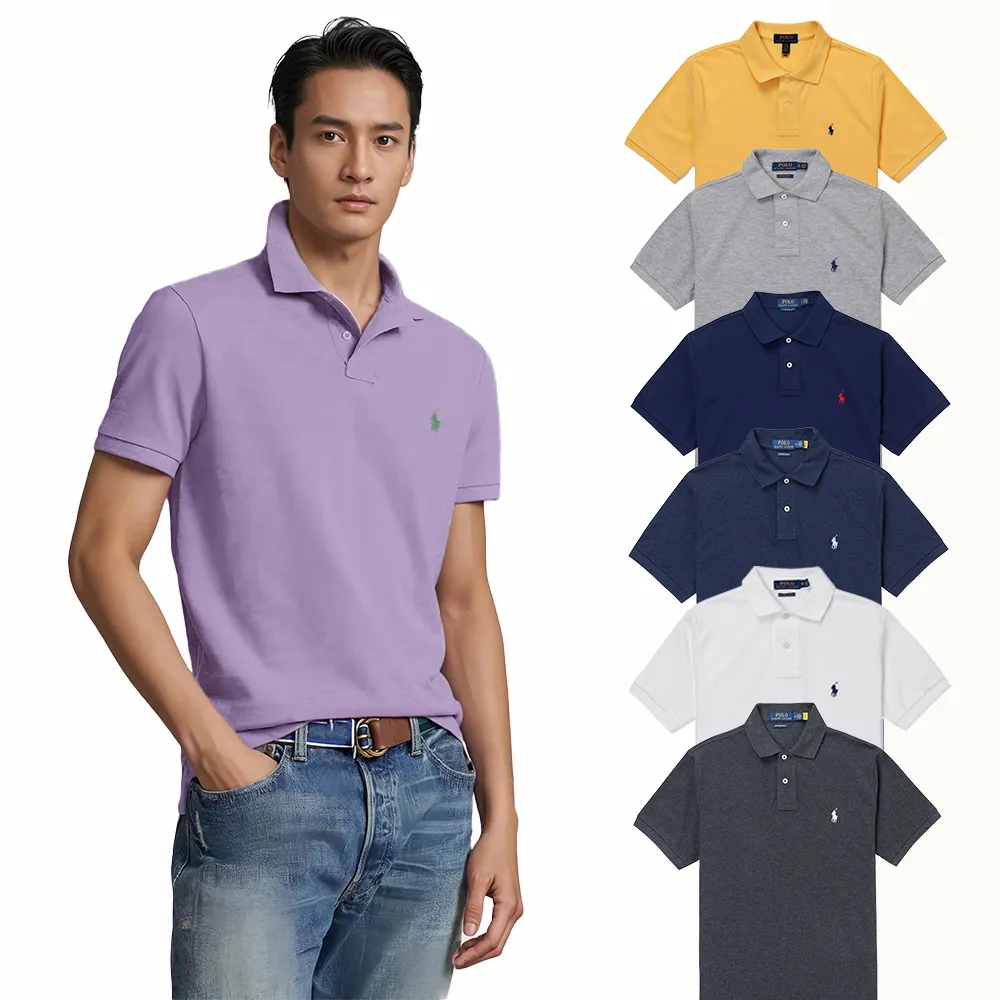 【RALPH LAUREN】RL POLO 經典刺繡小馬短袖POLO衫 上衣-多色選(平輸品/春夏舒適)