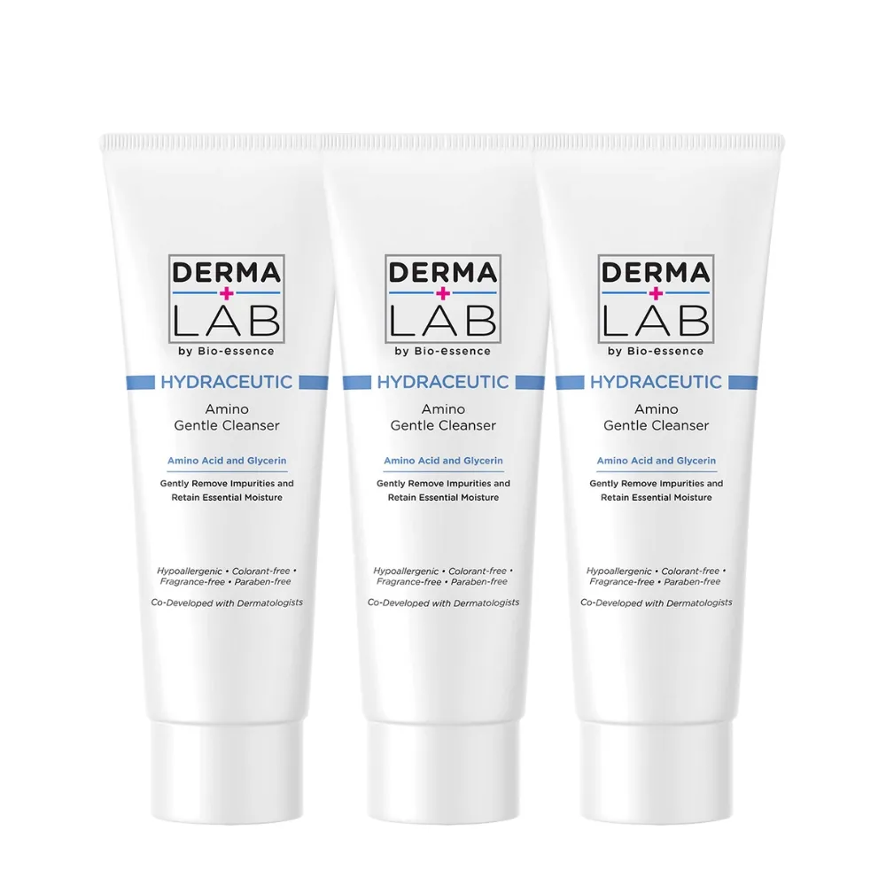 【DermaLab 德美醫研】胺基酸親膚溫和潔顏乳100g(3入組)
