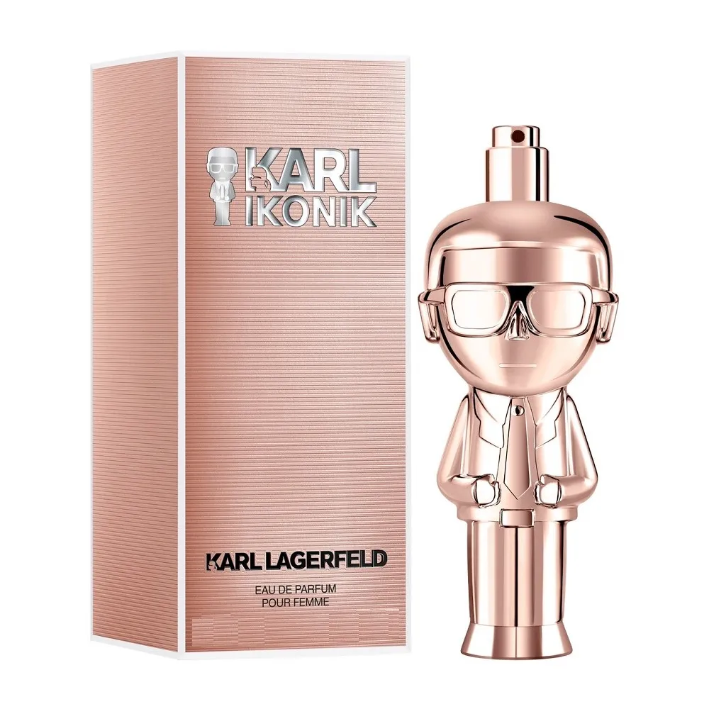 【KARL LAGERFELD 卡爾】Karl Lagerfeld Ikonik 時尚大帝 • 流光金女性淡香精 100ml(專櫃公司貨)