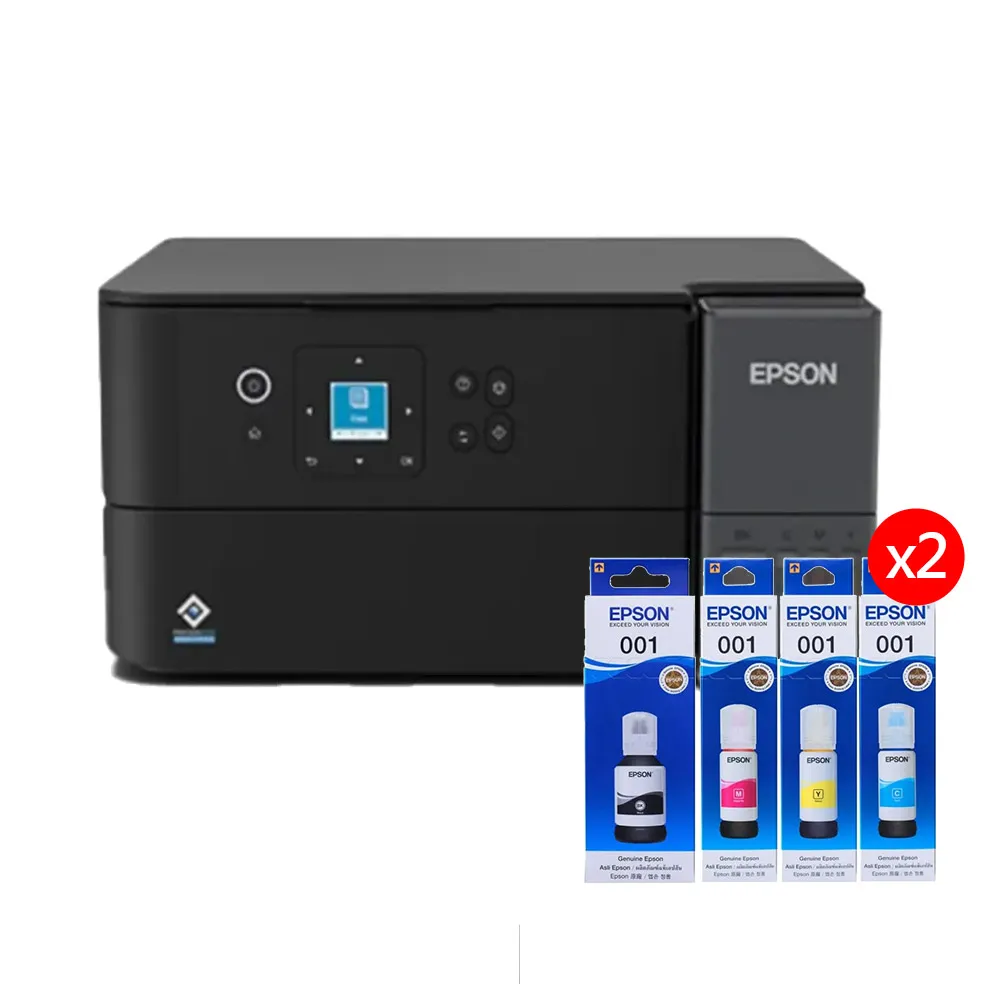 【EPSON】官方直營 搭2組T03Y原廠1黑3彩墨水★L4360 高速三合一Wi-Fi智慧遙控連續供墨複合機