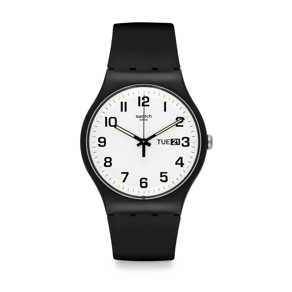 【SWATCH】TWICE AGAIN 經典手錶/男錶/女錶/瑞士製造 SO29B703(41mm)
