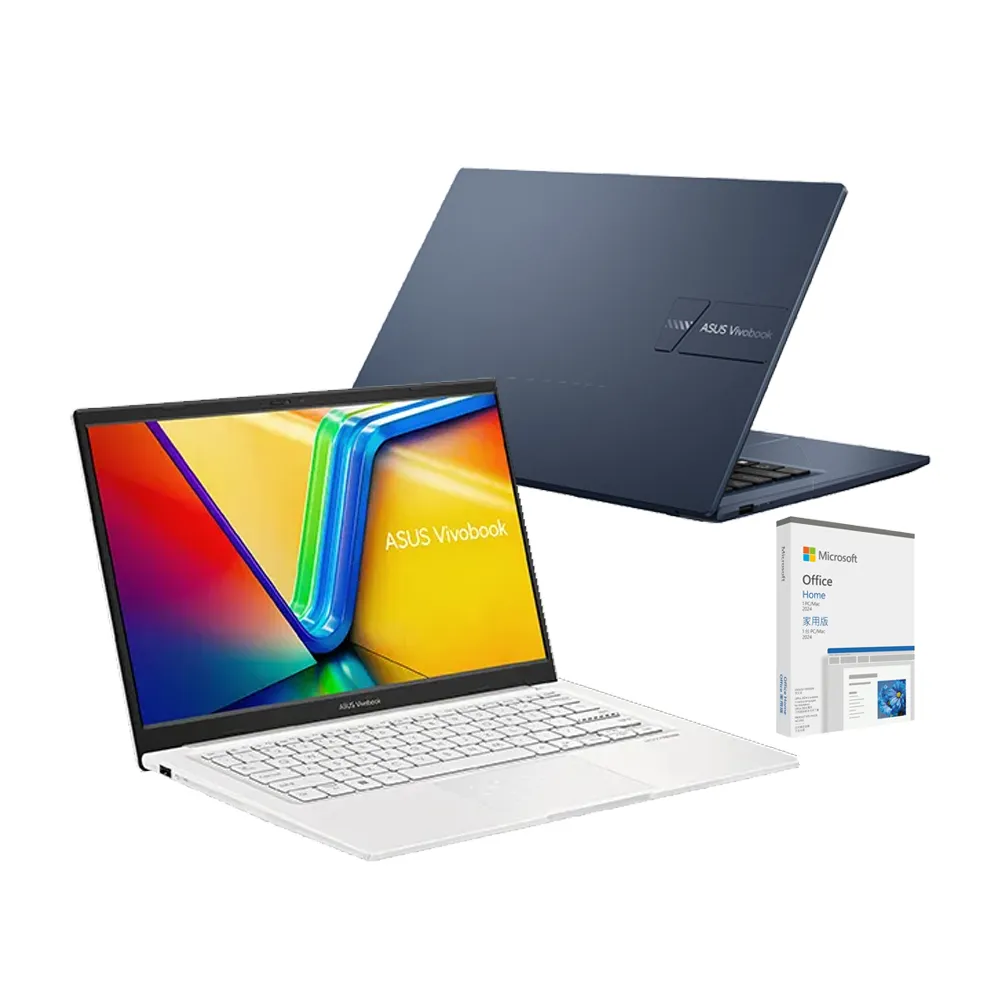 【ASUS 華碩】Office2024組★14吋Core 5輕薄筆電(Core 5-120U/8G/512G SSD/W11/VivoBook X1404VA)
